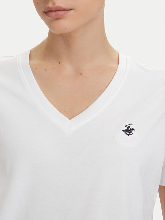 Beverly Hills Polo Club Beverly Hills Polo Club T-shirt P-SS26W-TS516518 Bijela Regular Fit
