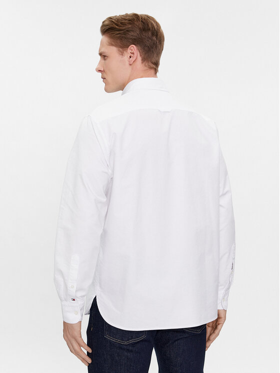 Tommy Hilfiger Tommy Hilfiger Košulja Oxford Monotype MW0MW33797 Bijela Slim Fit