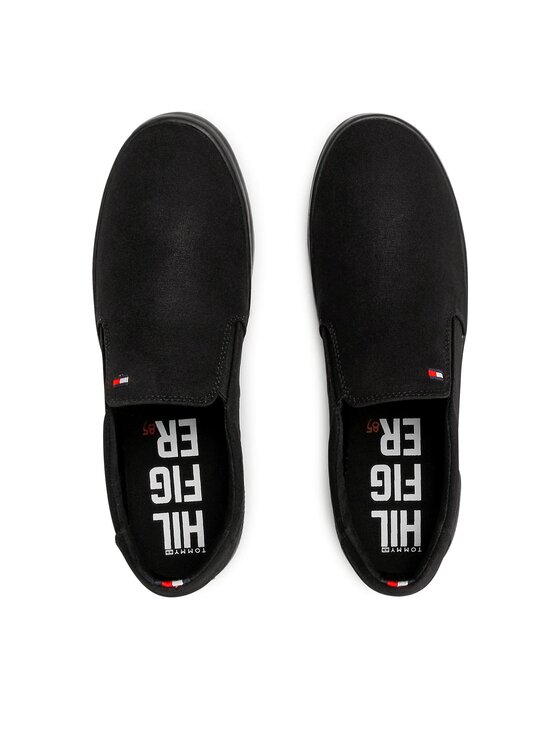Tommy Hilfiger Tommy Hilfiger Teniși Iconic Slip On FM0FM00597 Negru