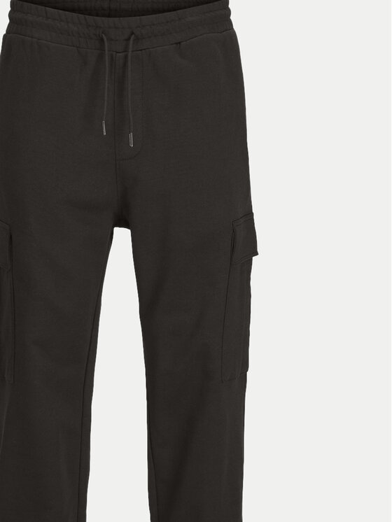 Jack&Jones Jack&Jones Spodnji del trenirke Kane 12263074 Črna Relaxed Fit