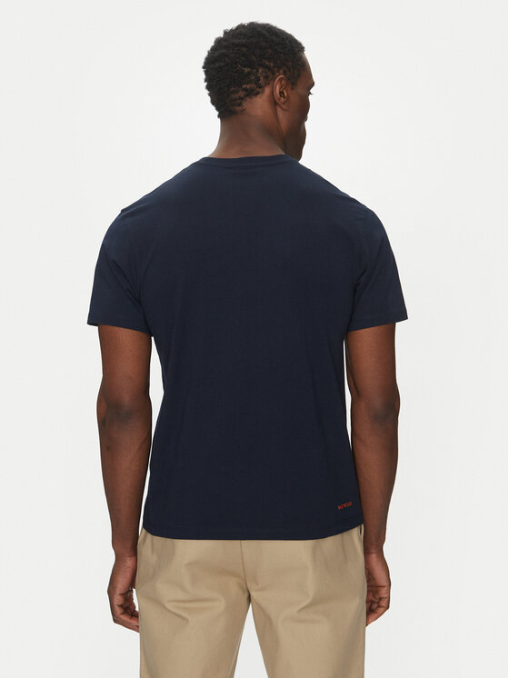 Save The Duck Save The Duck T-krekls DT1194M BESY20 Tumši zils Regular Fit