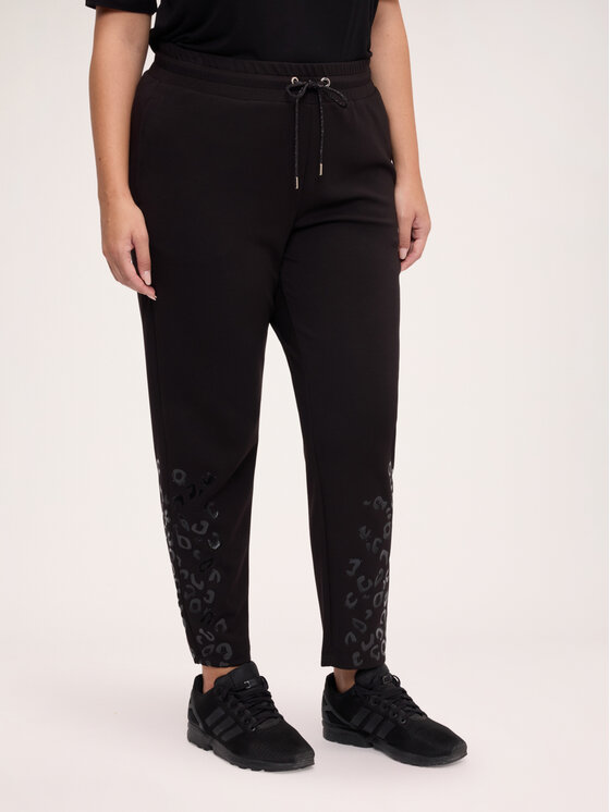 Fiorella Rubino Fiorella Rubino Spodnie materiałowe P876L002488N033 Czarny Slim Fit