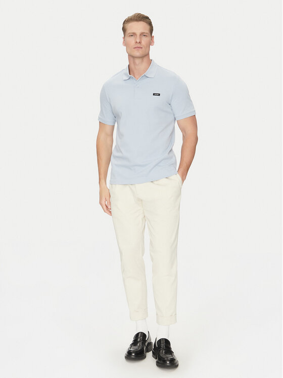 Calvin Klein Calvin Klein Polo K10K111196 Błękitny Slim Fit