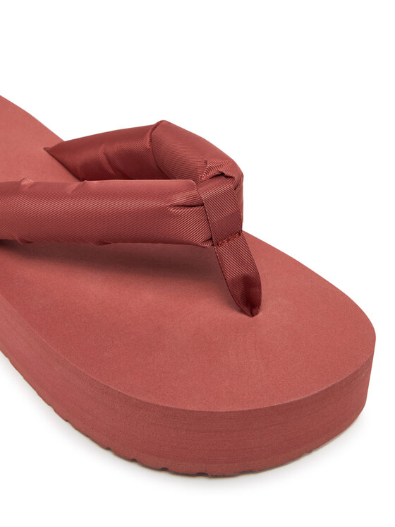 Calvin Klein Jeans Calvin Klein Jeans Japonke Beach Sandal Flatform Ttxr Satin YW0YW01723 Rjava