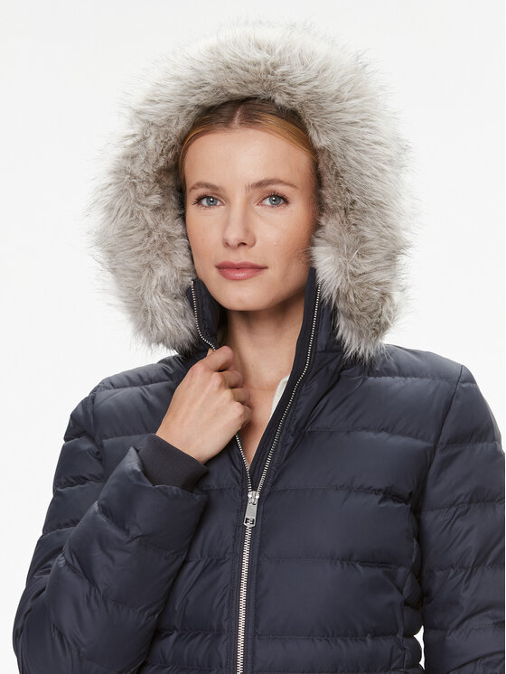 Tommy Hilfiger Tommy Hilfiger Pehelykabát WW0WW39746 Sötétkék Regular Fit