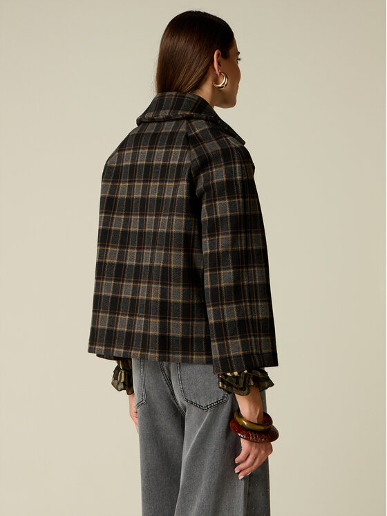 Oltre Oltre Cappotto invernale 8034J000279N0S3 Marrone Boxy Fit