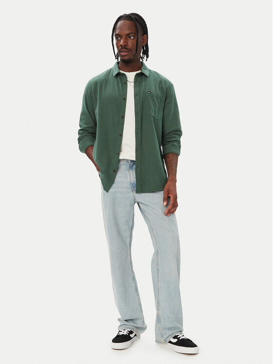 Quiksilver Quiksilver Πουκάμισο EQYWT04651 Σκούρο πράσινο Regular Fit