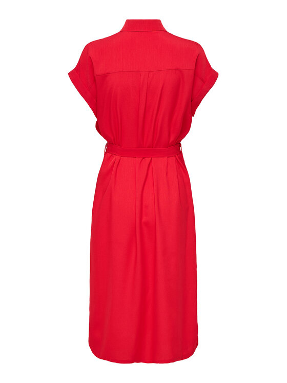 ONLY ONLY Haljina košulja Hannover 15191953 Crvena Regular Fit