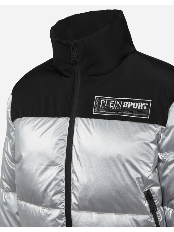 Plein Sport Plein Sport Kurtka bomber 10163 Srebrny Regular Fit