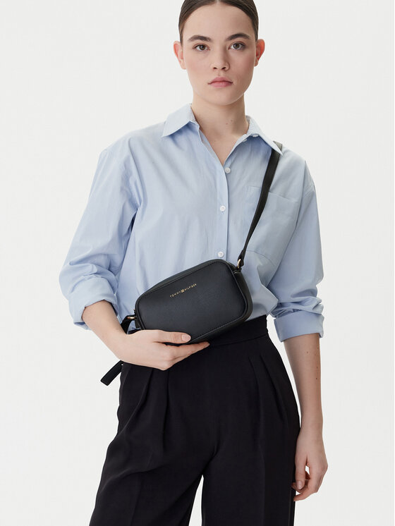 Tommy Hilfiger Tommy Hilfiger Táska Th Logo Camera Bag AW0AW18115 Sötétkék