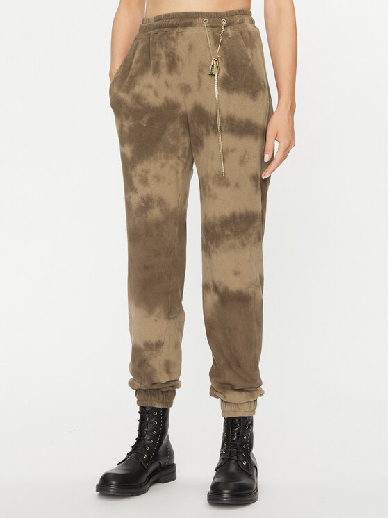 Pinko Pantaloni trening UNIQUENESS Colorare 1Q10AW 8641 Maro Regular Fit