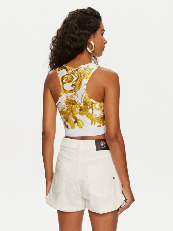 Versace Jeans Couture Versace Jeans Couture Top 76HAM227 Bianco Skinny Fit
