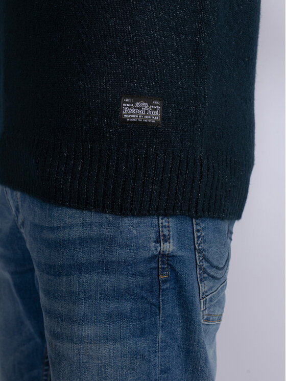 Petrol Industries Petrol Industries Пуловер M-3030-KWC217 Тъмносин Regular Fit