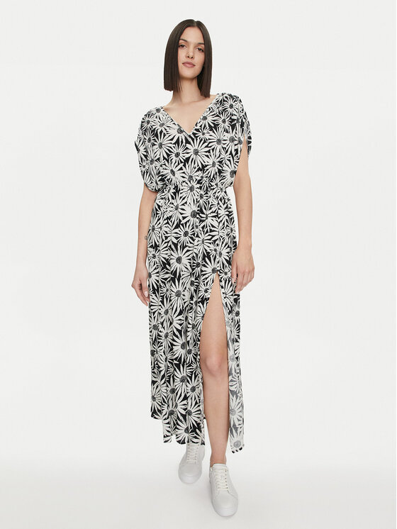 United Colors Of Benetton United Colors Of Benetton Літня сукня 4R5N5V01O Чорний Regular Fit