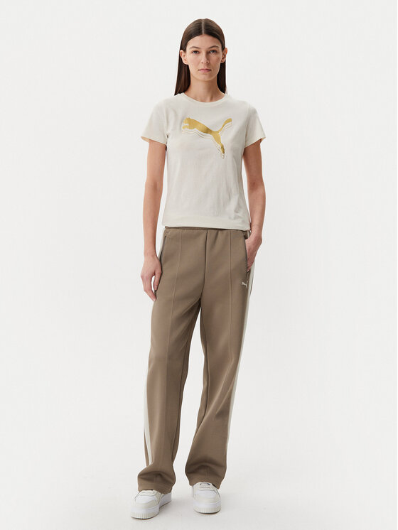 Puma Puma Donji dio trenerke T7 Always On 629797 Smeđa Straight Fit