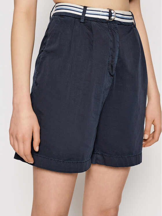 Tommy Hilfiger Tommy Hilfiger Szorty materiałowe Modern WW0WW30835 Granatowy Regular Fit