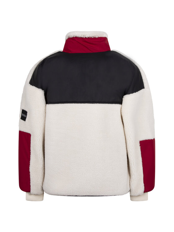 BOSS Boss Bluza J25M57 Écru Regular Fit