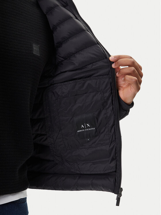 Armani Exchange Armani Exchange Pehelykabát XM001577 AF16927 UC001 Fekete Regular Fit