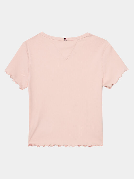 Tommy Hilfiger Tommy Hilfiger T-Shirt Essential KG0KG08138 Różowy Regular Fit