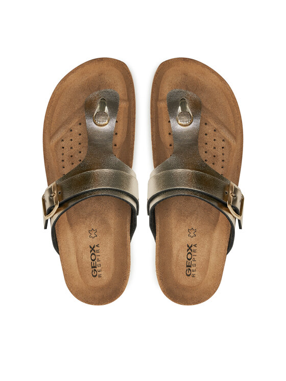 Geox Geox Flip flop D Brionia D35LSK 000BN C2012 Auriu