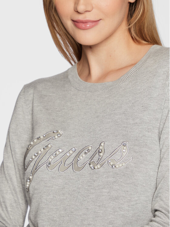 Guess Guess Светр Liliane W2BR51 Z2NQ2 Сірий Slim Fit