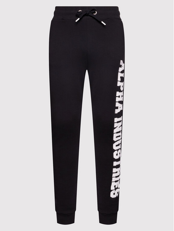 Alpha Industries Alpha Industries Spodnie dresowe Big Letters 126343 Czarny Regular Fit