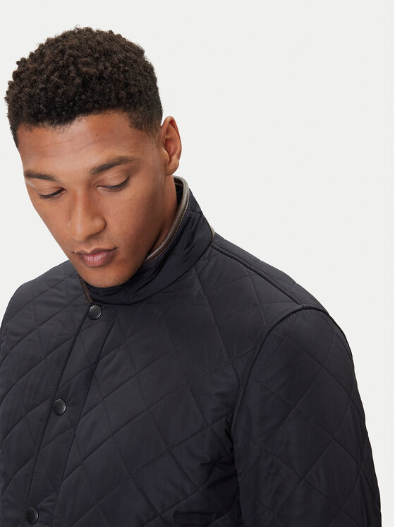 Barbour Barbour Преходно яке Powell MQU0281NY71 Тъмносин Slim Fit