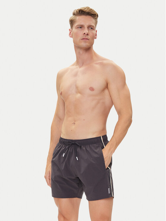 BOSS BOSS Шорти для плавання Iconic 50491594 Сірий Regular Fit