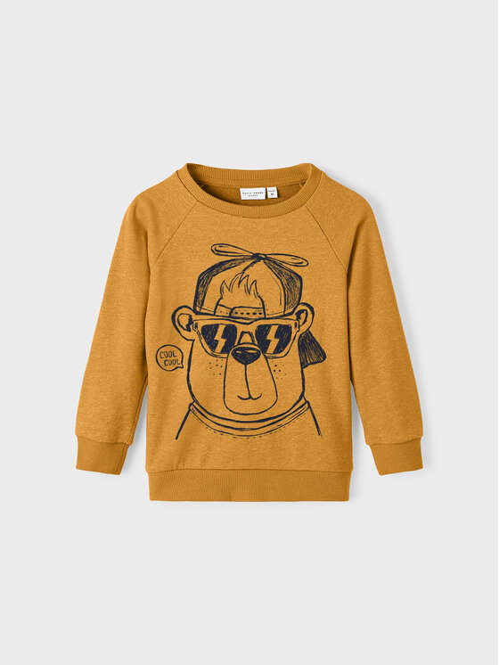 NAME IT NAME IT Felpa 13218863 Giallo Regular Fit