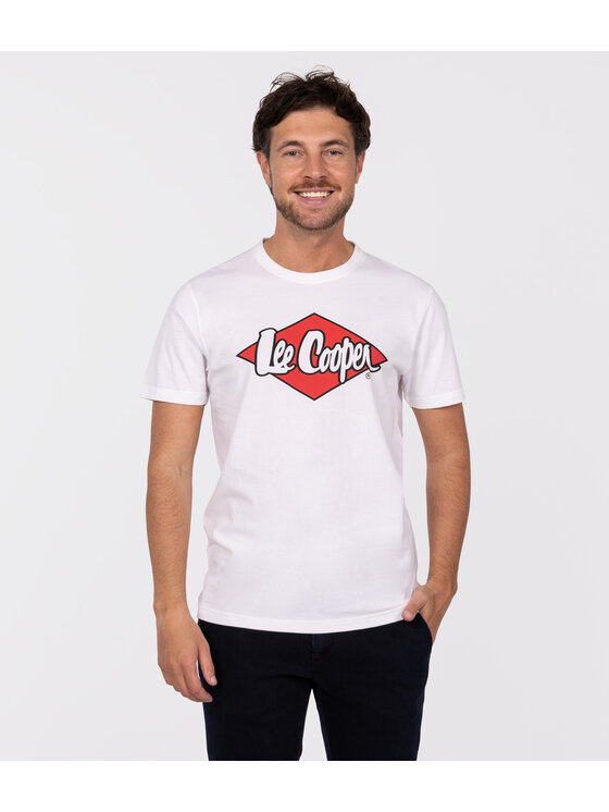 Lee Cooper Lee Cooper T-Shirt ICON TEE Biały Regular Fit