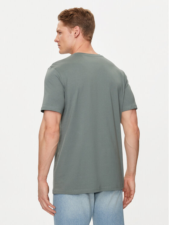 4F 4F T-krekls 4FWSS24TTSHM1283 Zaļš Regular Fit