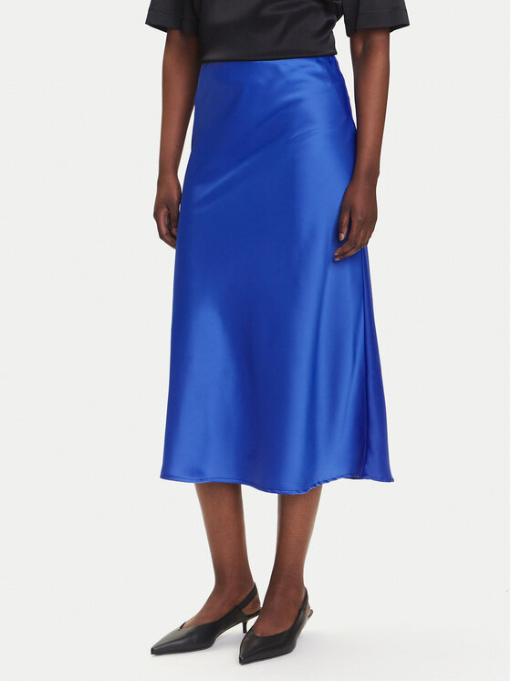 YAS YAS Trapezförmiger Rock Pella 26030737 Blau Regular Fit