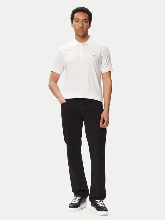 KARL LAGERFELD KARL LAGERFELD Polo 745025 563224 Balts Regular Fit