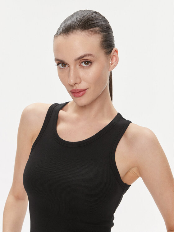 Calvin Klein Calvin Klein Top Modal Rib Tank Top K20K206406 Czarny Slim Fit