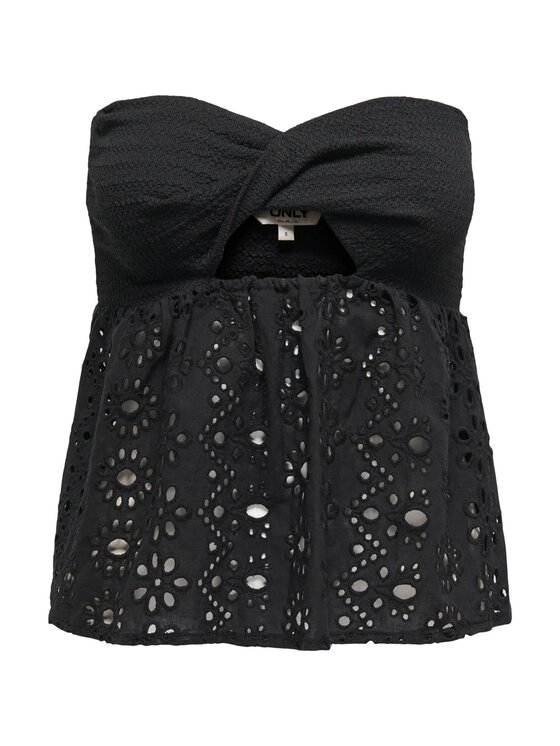 ONLY ONLY Top onlaurora tube top Nero Regular Fit