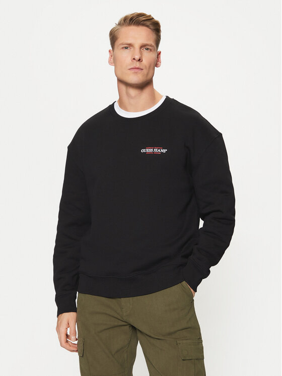 Guess Jeans Guess Jeans Sweatshirt M4YQ17 K9V31 Schwarz Regular Fit