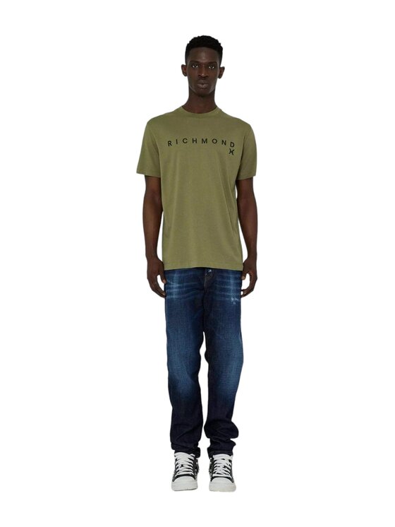 John Richmond John Richmond T-shirt q-roa-31442 Verde Regular Fit