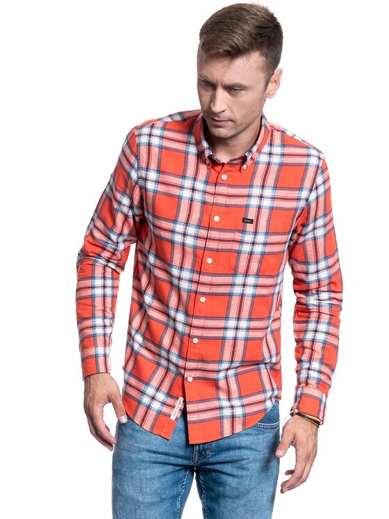 Lee Lee Camicia BUTTON DOWN Bianco Regular Fit