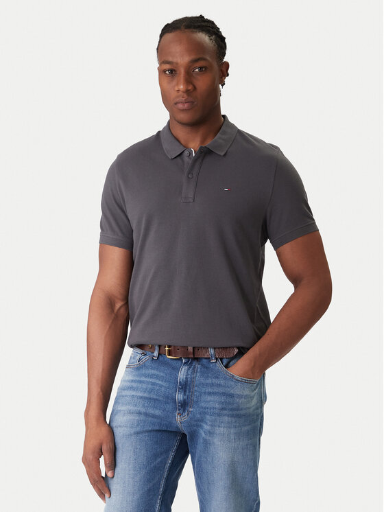 Tommy Jeans Tommy Jeans Polo DM0DM20676 Γκρι Slim Fit