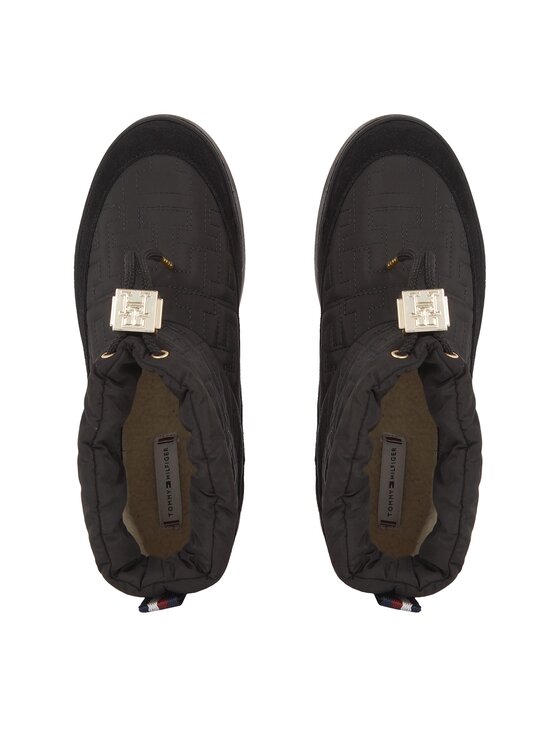 Tommy Hilfiger Tommy Hilfiger Μπότες Χιονιού Tommy Monogram Snowboot FW0FW07637 Μαύρο