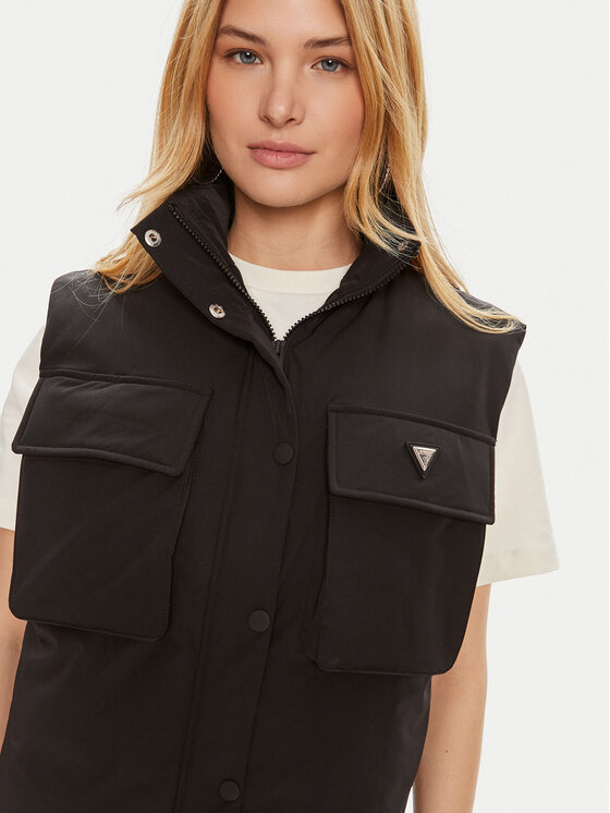 Guess Guess Veste Aurelie V4YL00 WG982 Melns Regular Fit