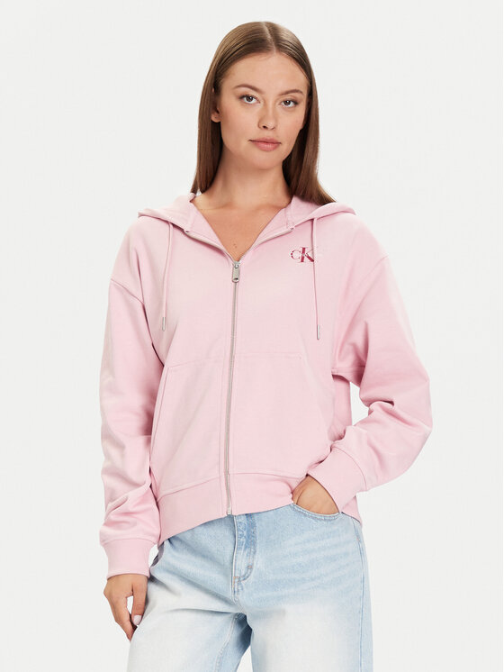 Calvin Klein Jeans Calvin Klein Jeans Bluză Monologo LV047B270G Roz Regular Fit