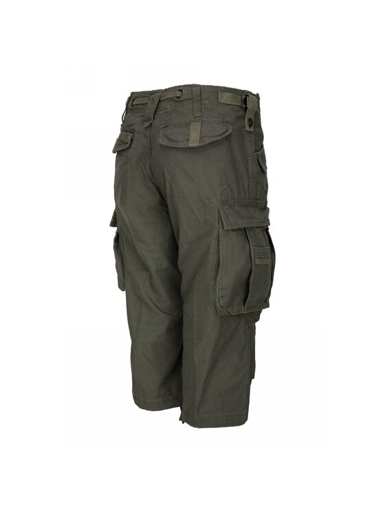 Brandit Brandit Szorty materiałowe 2003.1.M Zielony Regular Fit