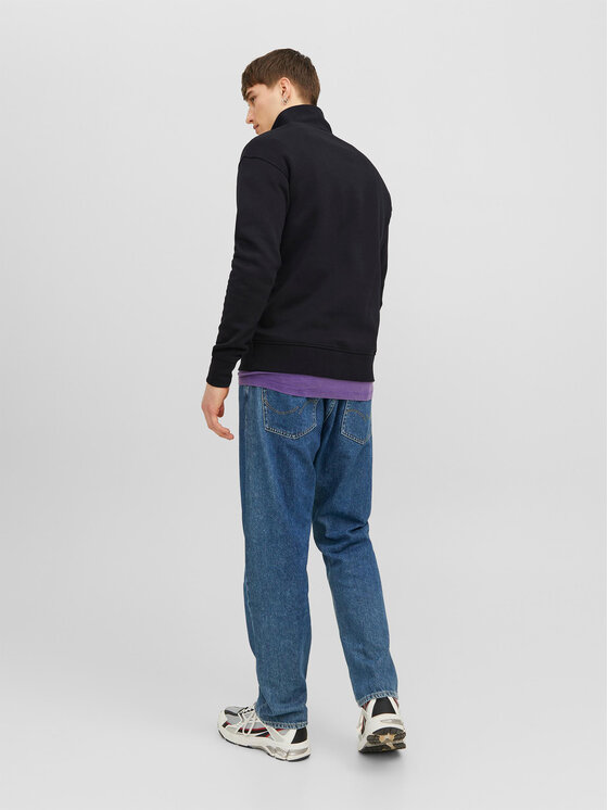 Jack&Jones Jack&Jones Majica dugih rukava Vesterbro 12241777 Crna Relaxed Fit