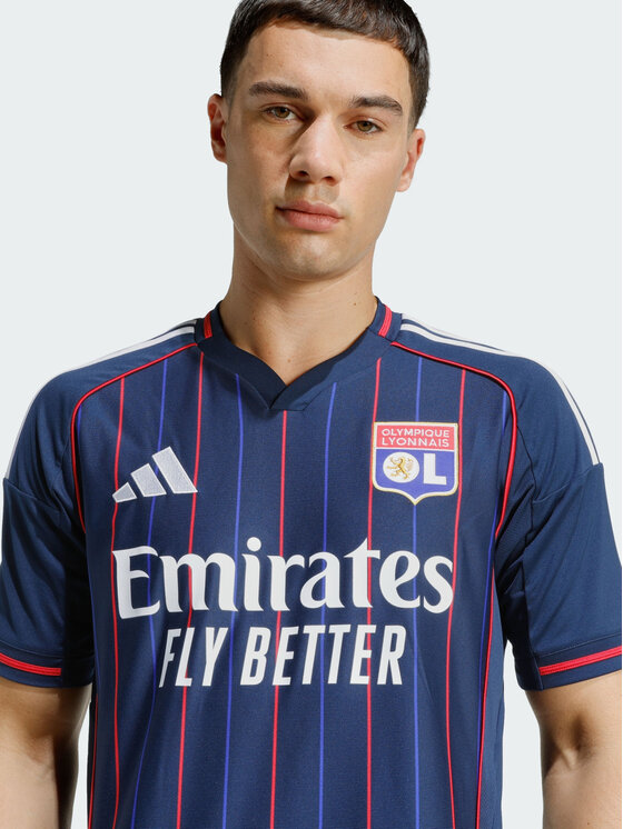 adidas adidas Koszulka techniczna Olympique Lyonnais 25/26 Away Jersey Niebieski jasny Slim Fit