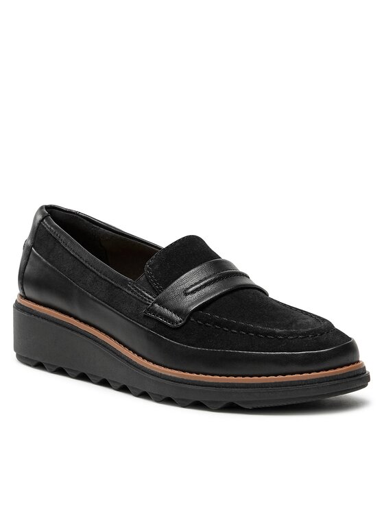 Clarks Nizki čevlji Sharon Aster 261744164 Črna