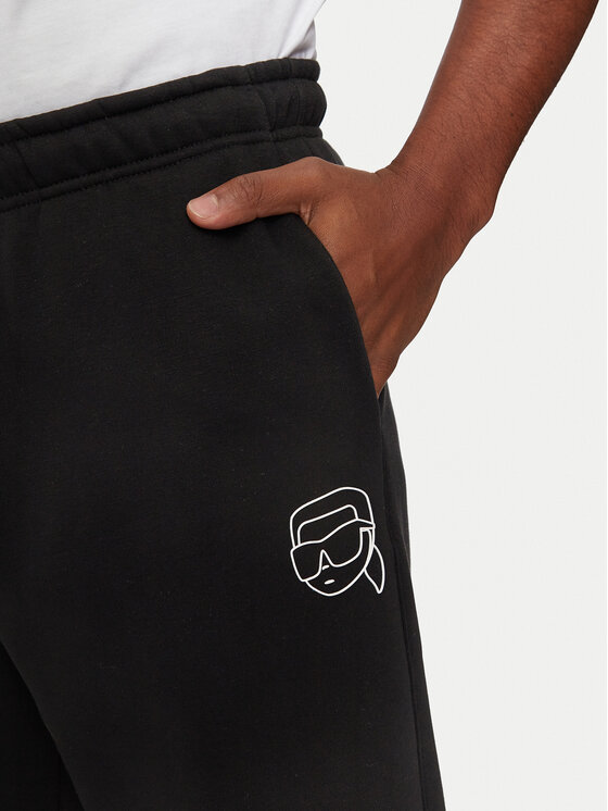 KARL LAGERFELD KARL LAGERFELD Jogginghose 705443 544908 Schwarz Regular Fit