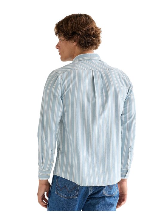 Wrangler Wrangler Koszula 112378064 Niebieski Regular Fit