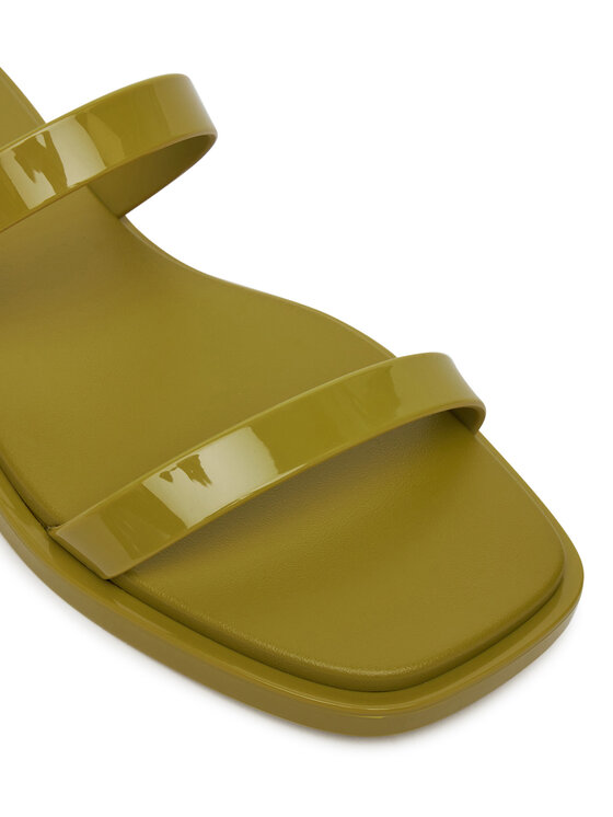 Calvin Klein Calvin Klein Şlapi Double Bar Slide - Jelly HW0HW02417 Verde