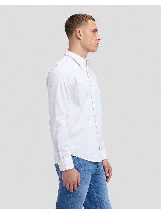 Lee Lee Koszula SHIRT Biały Regular Fit